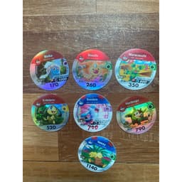 (Cũ) Combo 6c Thẻ pokemon xu nhựa pokemon thẻ toonies pokemon xu sắt 4