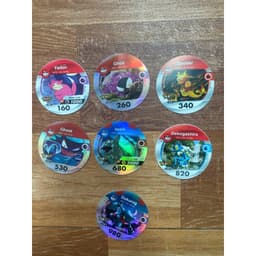 (Cũ) Combo 6c Thẻ pokemon xu nhựa pokemon thẻ toonies pokemon xu sắt 6