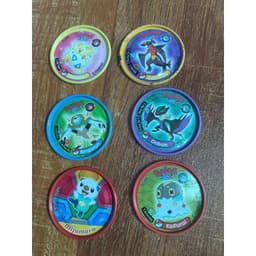(Cũ) Combo 6c Thẻ pokemon xu nhựa pokemon thẻ toonies pokemon xu sắt 7