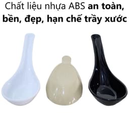 [10 Cái] Muỗng Melamine Cao Cấp Việt Nhật 2856/2860, Thìa Ăn Súp Chè, Muỗng Cafe Muỗng Canh - DOMUS 2
