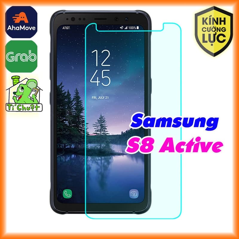 [KHÔNG FULL] Kính CL Samsung S8 Active Cường Lực 2.5D-9H-0.26mm