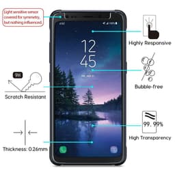 [KHÔNG FULL] Kính CL Samsung S8 Active Cường Lực 2.5D-9H-0.26mm 8