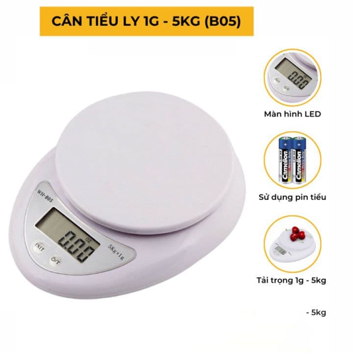 Cân tiểu ly điện tử dùng trong nhà bếp sử dụng pin( tặng kèm 2 pin) SF400