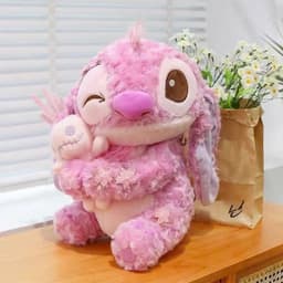 Gấu Bông Stitch Hồng Ôm Quái Vật Scrump - Lông Xoắn Siêu Mềm Màu Hoa Hồng Hot Hit 2026 Nhà MIU GẤU XINH 8