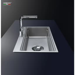 CHẬU RỬA BÁT 1 HỐ NOBINOX LIRA NJ560D | Hàng chính hãng BH 10 NĂM 4