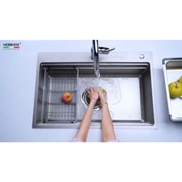 CHẬU RỬA BÁT 1 HỐ NOBINOX LIRA NJ560D | Hàng chính hãng BH 10 NĂM 3