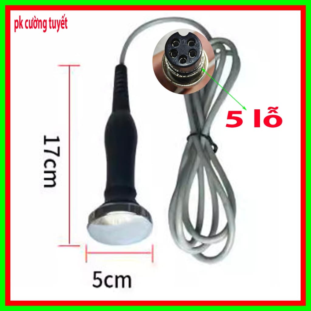 ĐẦU DÒ NHỎ sử dụng cho máy liệu pháp đại thần thông, máy điện sinh học DDS 5 trong 1 LOẠI 5 LỖ