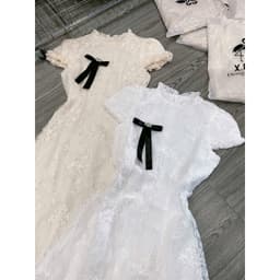 Xukadress_Đầm midi nơ ngực, đầm ren nơ ngực sang chảnh 8