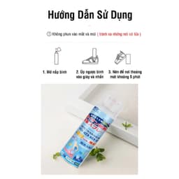 Chai Xịt Thơm Khử Mùi Giày Dép Nano Bạc Diệt Khuẩn Khử Mùi Hôi Tất Vớ Lưu Hương Lâu Dung Tích 260ml 3