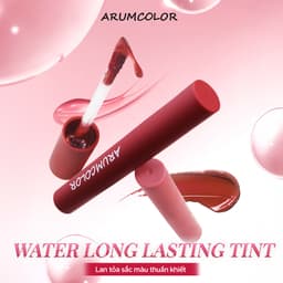 Son Tint Bóng Arumcolor Water Long Lasting Tint Dưỡng Ẩm Mềm Môi 4g 2