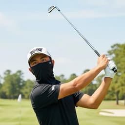 Khẩu Trang Chơi Golf  Khăn Che Mặt Golf Nam - Nữ Chống Nắng, Chất Liệu Thun Lạnh Dệt Kim, Ngăn Ngừa Tia Uv Hiệu Quả. 4