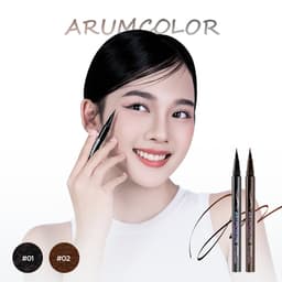 Bút kẻ mắt Arumcolor Waterproof Slim Liquid Eyeliner Đầu Mảnh Lâu Trôi Kháng Nước 0.6g 3