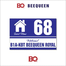 Biển số nhà, biển số phòng, biển số phòng nhà nghỉ, khách sạn chất liệu mica cán alu chống nước 5