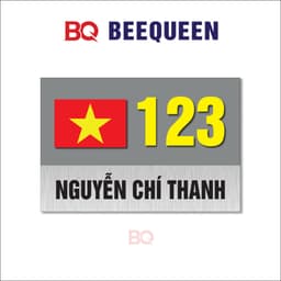 Biển số nhà, biển số phòng, biển số phòng nhà nghỉ, khách sạn chất liệu mica cán alu chống nước 6