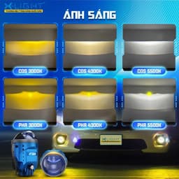 Bi Gầm X-Light F10 Pro V2 chính hãng, bản nâng cấp 2026 , chip Osram 65W, ánh sáng 5500K lỗi 1 đổi 1 trong vòng 2 năm 7