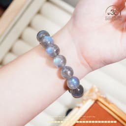 Ngọc Đan Tâm - Vòng Tay Xà Cừ VIP 13mm 5A - Mệnh Kim & Mệnh Thuỷ 3