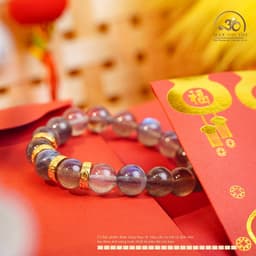 Ngọc Đan Tâm - Vòng Tay Xà Cừ Vip 10-11mm 5A Phối Charm Chú Om - Mệnh Kim & Mệnh Thuỷ 6