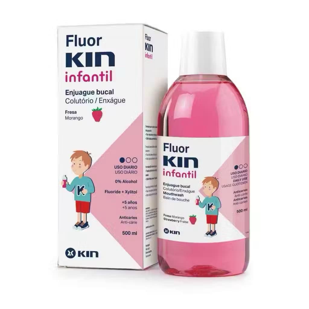 Nước súc miệng FLUOR KIN INFANTIL cho trẻ em từ 6 đến 12 tuổi