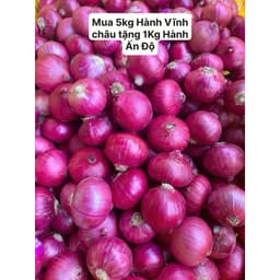 Hành Tím Vĩnh Châu Đặc Sản Sóc Trăng , Hành Khô Củ To Đẹp, mua 5Kg hành tím Vĩnh Châu tặng 1Kg Hành Ấn Tím 5