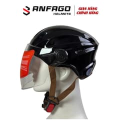 Mũ Bảo Hiểm Có Kính Dài Nửa Đầu Cho Nam và Nữ - Kiểu Dáng Phong Cách Thể Thao Giới Trẻ 2