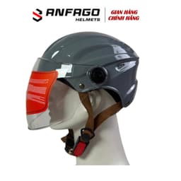 Mũ Bảo Hiểm Có Kính Dài Nửa Đầu Cho Nam và Nữ - Kiểu Dáng Phong Cách Thể Thao Giới Trẻ 3