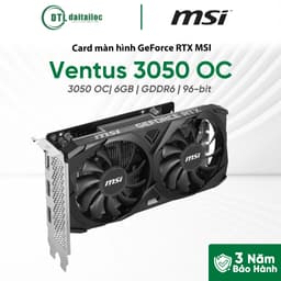 Card màn hình MSI GeForce RTX 3050 VENTUS 2X E 6G OC | Chính Hãng | Bảo Hành 36 Tháng 1