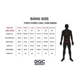 Quần golf DGC dáng dài túi chéo cạp vuông Chất Vải Mềm Nhẹ - WQGBB02M 3