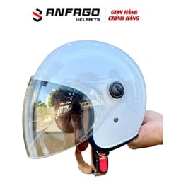 Nón Bảo Hiểm 3/4 Có Kính Chính Hãng - Phong Cách Thời Trang chắn gió, che nắng, che mưa, chống lóa 7