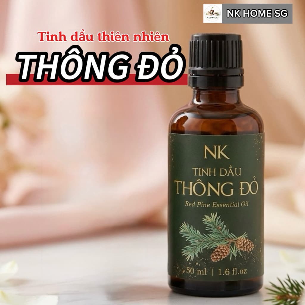 Tinh Dầu Thông Đỏ NK – Hương Gỗ Tươi Mát, Khuếch Tán, Xông Phòng 10ml,30ml,50ml,100ml