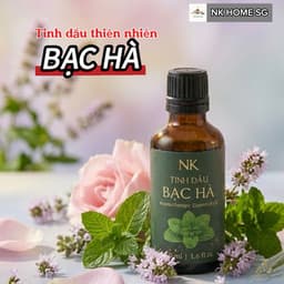 Tinh Dầu Bạc Hà Nguyên Chất NK- Xông phòng, Khuếch Tán, Khử Mùi, Peppermit Essential Oil 1