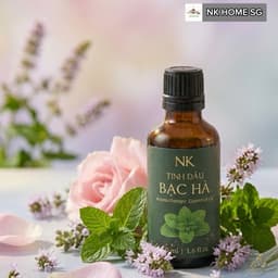 Tinh Dầu Bạc Hà Nguyên Chất NK- Xông phòng, Khuếch Tán, Khử Mùi, Peppermit Essential Oil 6