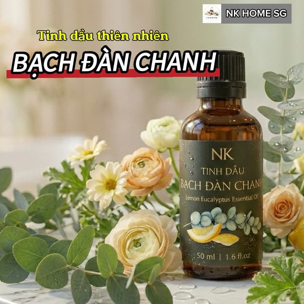 Tinh Dầu Bạch Đàn Chanh NK – Eucalyptus Lemon Nguyên Chất, Xông Phòng 10ml,30ml,50ml,100ml