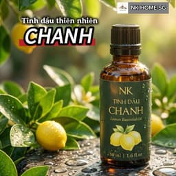Tinh Dầu Vỏ Chanh Nguyên Chất NK – Lemon Essential Oil Xông Phòng, Khử Mùi 10ml,30ml,50ml,100ml 1