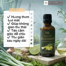 Tinh Dầu Sả Chanh Nguyên Chất NK – Khử Mùi, Xông Phòng, Khuếch Tán Thơm Mát 10ml,30ml,50ml,100ml 2
