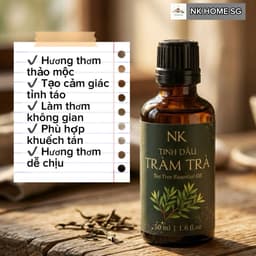 Tinh Dầu Tràm Trà Nguyên Chất NK – Xông Phòng, Khuếch Tán, Làm Thơm Không Gian 10ml,30ml,50ml,100ml 2