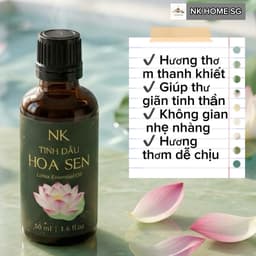Tinh Dầu Hoa Sen NK – Hương Thanh Khiết, Khuếch Tán, Làm Thơm Không Gian 10ml,30ml,50ml,100ml 2