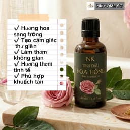 Tinh Dầu Hoa Hồng NK – Hương Sang Trọng, Xông Phòng, Spa 10ml,30ml,50ml,100ml 2