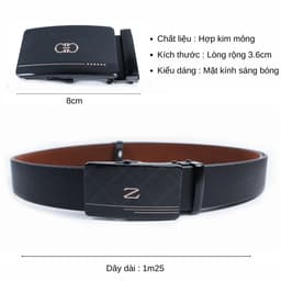 Thắt lưng nam khóa lăn tự động, Khóa lăn mặt nhám thời trang A2L076C 3