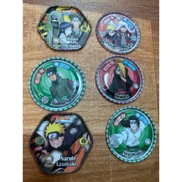 (Cũ) Combo 6c Thẻ naruto xu naruto thẻ toonies naruto xu sắt 6