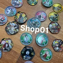 (Cũ) Combo 6c Thẻ naruto xu naruto thẻ toonies naruto xu sắt 2