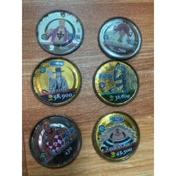 (Cũ) Combo 6c Thẻ onepiece xu one piece thẻ toonies xu sắt 3