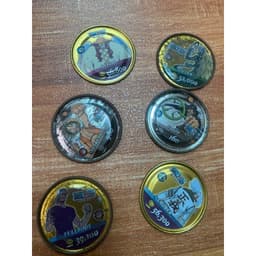 (Cũ) Combo 6c Thẻ onepiece xu one piece thẻ toonies xu sắt 6