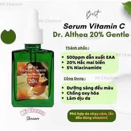 [Công Ty] Serum dưỡng sáng thuần chay DR.ALTHEA Vitamin C Gentle & Boosting Vitamin C 30ml 2