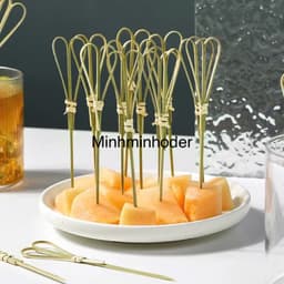 Gói 100 Chiếc Xiên Que Trang Trí Cocktail, Que Xiên Trái Cây Tăm Tre Decor dùng trong Pha Chế, hàng cao cấp 1