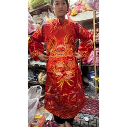 Áo công đồng, ĐỦ MẦU áo mở phủ, áo tiễn căn,  áo dài nam cách tân. thêu rồng 3D cao cấp đủ màu đủ size 7