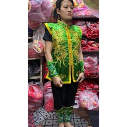 áo hầu các giá cậu ĐỦ MÀU, áo rước kiệu, áo đánh trống lễ hội hàng thêu 3D cao cấp 1