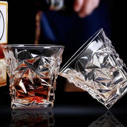 Bộ 6 chiếc cốc thủy tinh chấm bi cao cấp, sang trọng thích hợp với nhiều đồ uống dung tích lớn 2