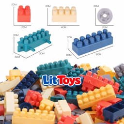 Bộ Xếp Hình Công Viên Giải Trí 520 Chi Tiết BiboToys - Đồ Chơi Lắp Ghép Phát Triển Tư Duy Cho Bé 4