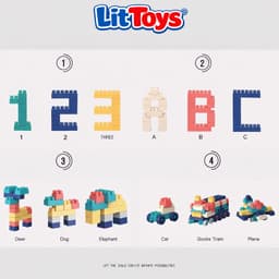 Bộ Xếp Hình Công Viên Giải Trí 520 Chi Tiết BiboToys - Đồ Chơi Lắp Ghép Phát Triển Tư Duy Cho Bé 5