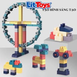 Bộ Xếp Hình Công Viên Giải Trí 520 Chi Tiết BiboToys - Đồ Chơi Lắp Ghép Phát Triển Tư Duy Cho Bé 6